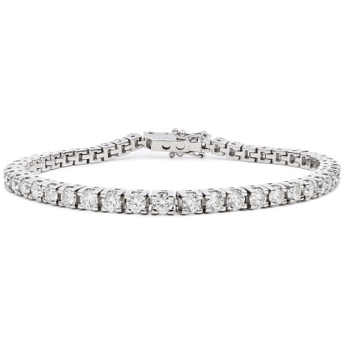 Box 4 Claw Diamond Tennis Bracelet