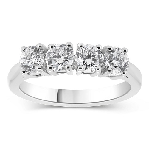 4 Stone Double Gallery Diamond Ring